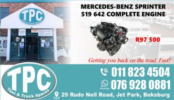 Mercedes-Benz Sprinter 519 642 Complete Engine