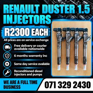 RENUALT DUSTER 1.5 INJECTORS FOR SALE WITH WARRANTY 