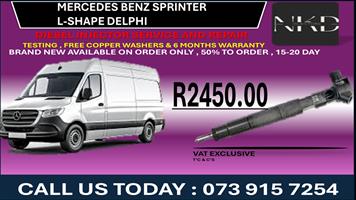 Mercedes Sprinter Delphi Diesel Fuel Injectors 