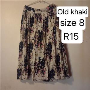 Second hand clothing. Various types and sizes