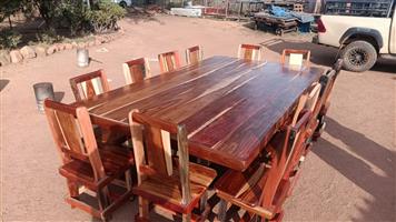 12 sitplek eetkamer stel 3m by 1.6m 