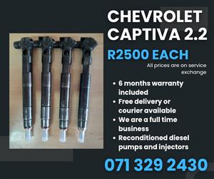 CHEVROLET CAPTIVA INJECTORS FOR SALE WITH WARRANTY INCLUDED 