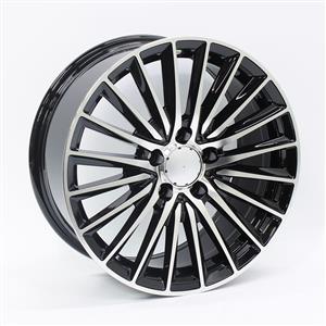 17″ QS 5909 5/112 Black Machined Face Alloy Wheels