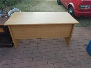 Light wooden desk