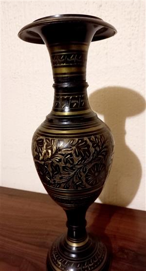 Beautiful metal vase 