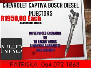 CHEVROLET CAPTIVA BOSCH DIESEL INJECTORS FOR SALE