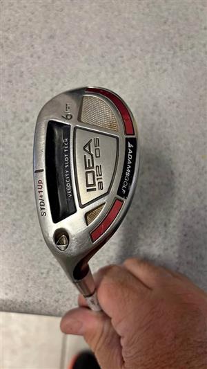 LEFT HAND Adams Idea a20 OS 6 iron (hybrid). ProLaunch 55 Lite A-flex (Senior flex). New grip