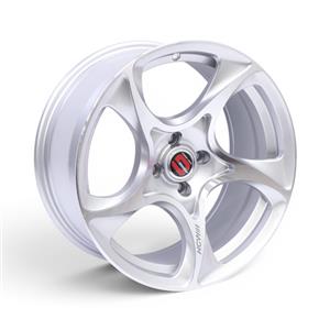 17″ GRX1730 4/100 Silver Machine Alloy Wheels