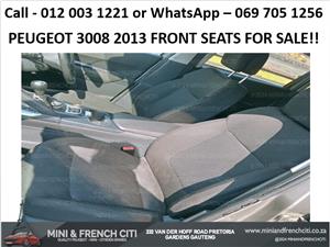 Peugeot 3008 2013 Front Seats For Sale – OEM Replacement