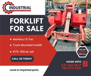Manitou 1.5 Ton Truck mounted forklift for sale