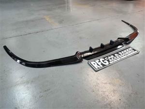 Universal gloss black front spoiler