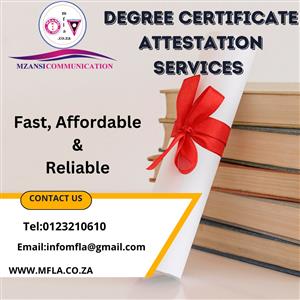 Document Authentication Service for use in the UAE