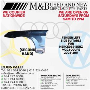 Fender Left Side (Second Hand) Suitable for Mercedes-Benz W203 Coupe 2008-2011