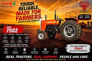 2026 New Tafe 7502 2wd and 4wd tractors
