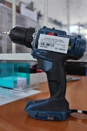 RYOBI XD-180 CORDLESS DRIVER DRILL WITH DIAL PORT SUPERCHARGER AND 2 BATTERIES S067499A