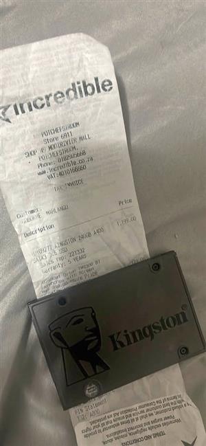 Kingston 240gb Hard drive