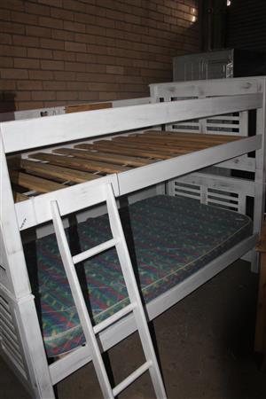 White Bunk bed with mattress S049181A  #Rosettenvillepawnshop