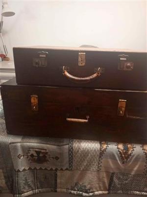 Antique Wooden Suitcases