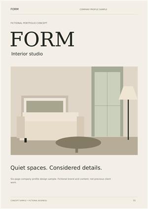 Company Profiles and Product Catalogue Design