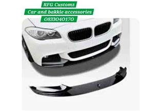 Bmw F10 Msport gloss black front spoiler 