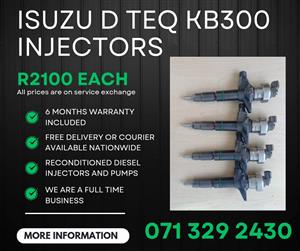 ISUZU D TEQ KB300 INJECTORS FOR SALE WITH WARRANTY 