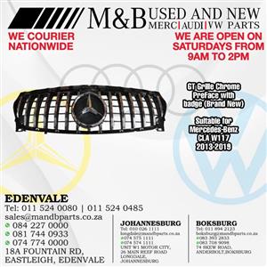 GT Grille Chrome Preface with Badge (Brand New) suitable for Mercedes Benz CLA W