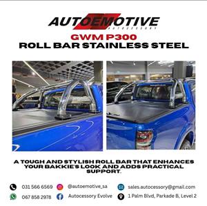 GWM P300 ROLL BAR STAINLESS STEEL COMPATIBLE
