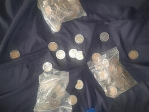 Mandela R5 coins and Old coins 