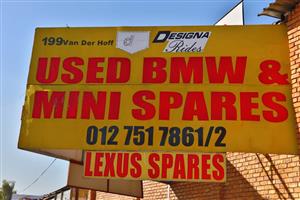USED BMW,MINI, & LEXUS SPARES STORE IN PRETORIA