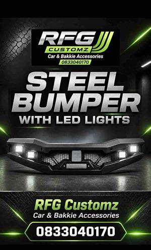 Bakkie Steel Front Bumper with Led lights