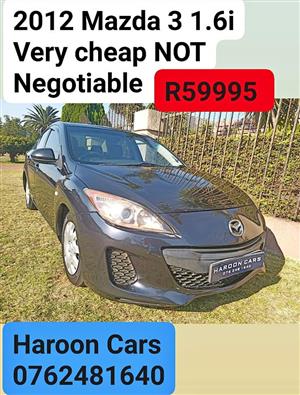 2012 Mazda 3 1.6 Very cheap NOT Negotiable