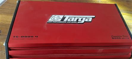 Targa TG-D8000.4 4 channel Car Audio amplifier 8000 watts (800 wrms) used 1 Yrs