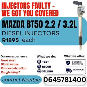 Mazda BT50 2.2 / 3.2L diesel injectors for sale