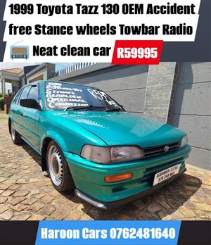 1999 Toyota Tazz 130 Stance wheels Towbar Radio 