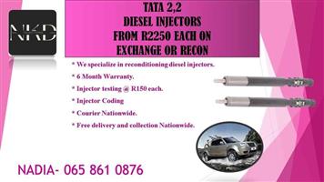 Tata 2.2 diesel injectors for sale or recon