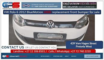 VW Polo 6 2012 BlueMotion used replacement front bumper for sale 