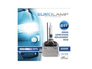 D3S Eurolamp 6000k Replacement HID Bulb (pair)
