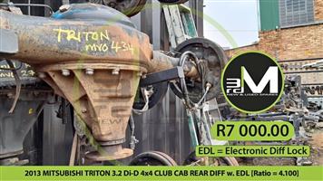 2013 MITSUBISHI TRITON 3.2 Di-D 4x4 CLUB CAB REAR DIFF w. EDL [Ratio = 4.100]