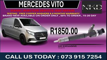 Mercedes Vito Diesel Fuel Injectors 