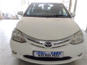 2014 TOYOTA ETIOS HATCH 1.5XS MANUAL WHITE COLOR PETROL 73.000KM 