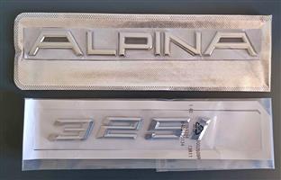 ALPINA Back / boot badges emblems