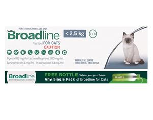 Buy Broadline Broad Spectrum Protection Solution Large Cats 			