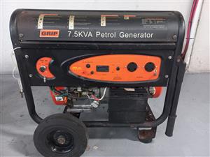 : Grip 7.5kVA Petrol Generator 