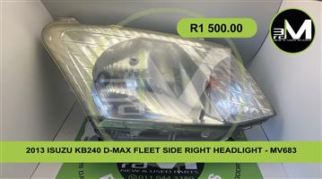 2013 ISUZU KB240 D-MAX FLEET SIDE RIGHT HEADLIGHT - MV0863
