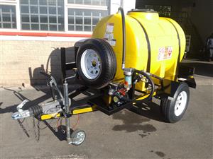 1000L PLASTIC TANKER FOR DIESEL SINGLE AXLE BRAKED