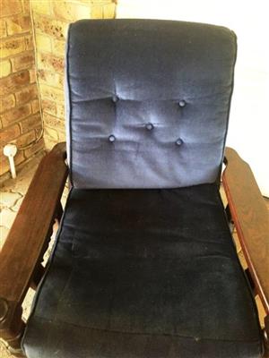 Solid Imbuia Lounge suite chairs for sale
