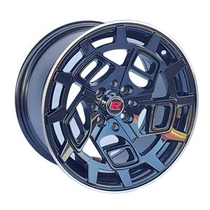15″ GR5639 4/100 4/108 Black machine Lip Alloy Wheels