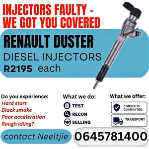 Renault Duster diesel injectors for sale