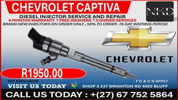 Chevrolet Captiva Diesel Injectors on Recondition
