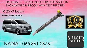 HYUNDAI H1 DIESEL INJECTORS WITH TEST REPORTS